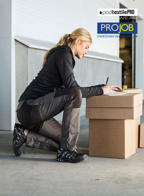 Vêtements de Travail I Pantalon travail Femme en STRETCH - 245g. personnalisé I Pantalon 2521 PROJOB I PadTextilePRO