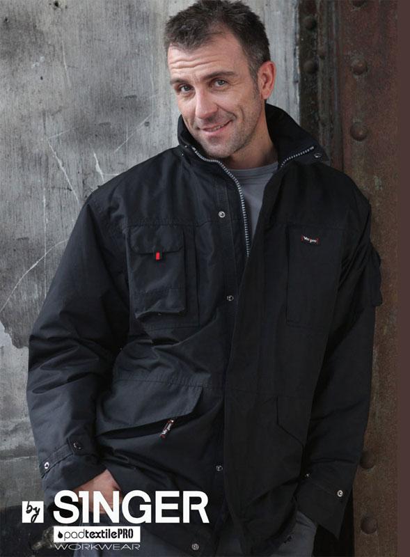 Vêtements de Travail I Parka PONGÉ doublée, personnalisée I Parga SINGER I PadTextilePRO