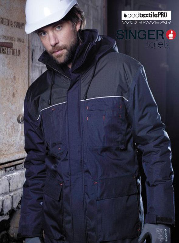 Vêtements de Travail I Parka en RIPSTOP doublée, personnalisée I Palama SINGER I PadTextilePRO