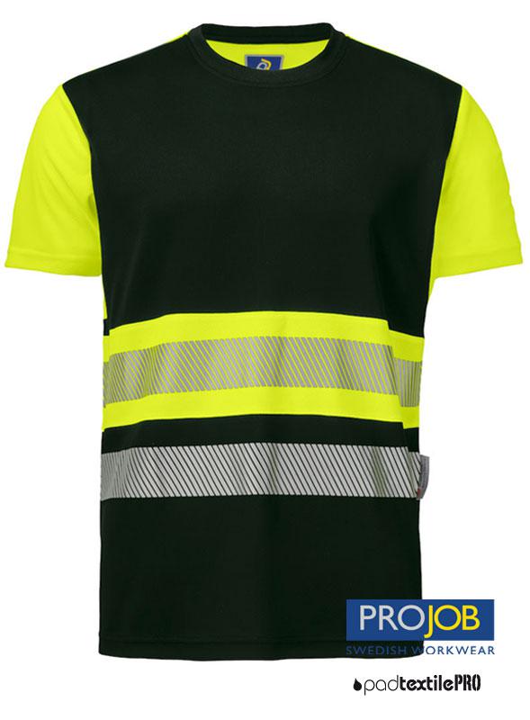 Vêtements de Travail I T-SHIRT ISO 20471-CL2 140g. personnalisé en sérigraphie I 6009 PROJOB I PadTextilePRO WORKWEAR