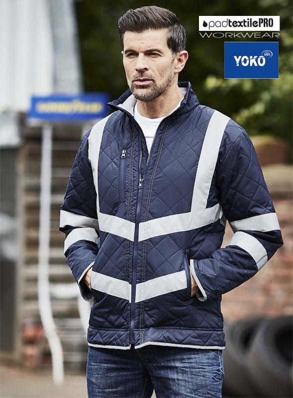 Vêtements de Travail I Veste Haute Visibilité, personnalisée I YHVW706 "Kensington" YOKO I PadTextilePRO